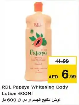 Nesto RDL Papaya Whitening Body Lotion 60OMI offer