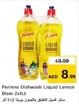 Nesto Perinna Dishwash Liquid Lemon Blsm 2x1Lt offer