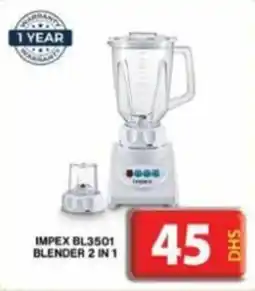 Grand Hyper Market IMPEX BL3501 BLENDER 2 IN 1 offer