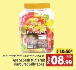 Kenz Hypermarket Ace Sabaah Mini Fruit Flavoured Jelly 1.5Kg offer