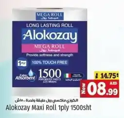 Kenz Hypermarket Alokozay Maxi Roll 1ply 1500sht offer