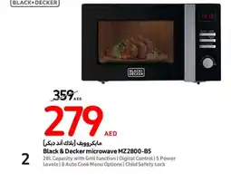Carrefour Black & Decker microwave MZ2800-B5 offer