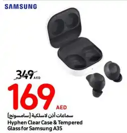 Carrefour Hyphen Clear Case & Tempered Glass for Samsung A35 offer