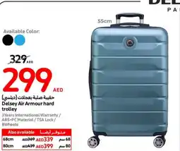 Carrefour Delsey Air Armour hard trolley offer