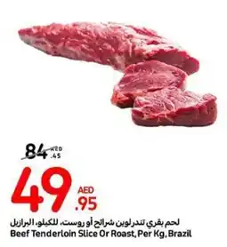Carrefour Beef Tenderloin Slice Or Roast, Per Kg offer
