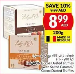 Viva Belgid'Or Cocoa Dusted Truffles with Salted Caramel/ Cocoa Dusted Truffles 200g offer