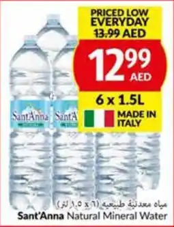 Viva Sant'Anna Natural Mineral Water 6 x 1.5L offer