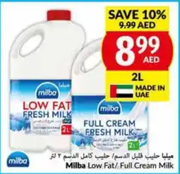 Viva Milba Low Fat/ Full Cream Milk 2L offer