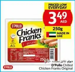 Viva D'Pollo Chilled Chicken Franks Original 250g offer