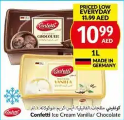 Viva Confetti Ice Cream Vanilla/ Chocolate 1L offer