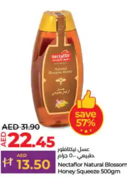 Lulu Hypermarket Nectaflor Natural Blossom Honey Squeeze 500gm offer