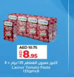 Lulu Hypermarket Lacnor Tomato Paste 135gmx8 offer