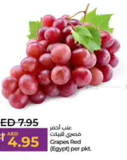 Lulu Hypermarket Grapes Red per pkt offer