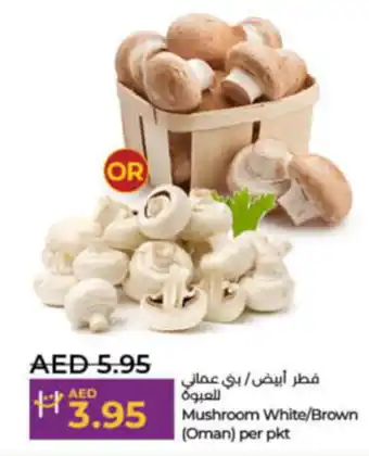 Lulu Hypermarket Mushroom White/Brown offer