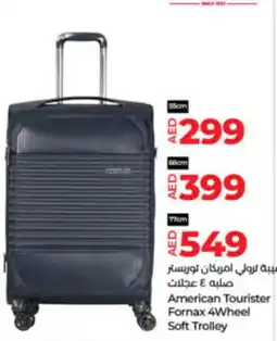 Lulu Hypermarket American Tourister Fornax 4Wheel Soft Trolley 55cm offer