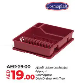 Lulu Hypermarket Cosmoplast Dish Drainer with Tray offer