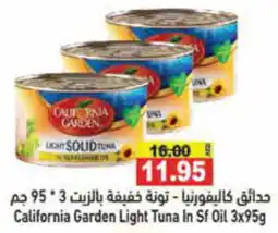 Aswaq Ramez California Garden Light Tuna In Sf Oil 3 x 95g offer