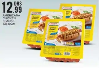 Bigmart AMERICANA CHICKEN FRANKS 3X340GM offer