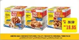Megamart AMERICANA CHICKEN POPCORN/FILLET/NUGGETS ORIGINAL TWIN PACK offer