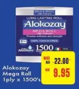 Megamart Alokozay Mega Roll 1ply x 1500's offer