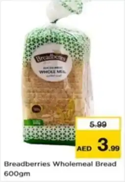 Nesto Breadberries Wholemeal Bread 600gm offer