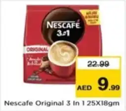 Nesto Nescafe Original 3 In 1 25X18gm offer