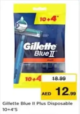 Nesto Gillette Blue II Plus Disposable 10+4's offer