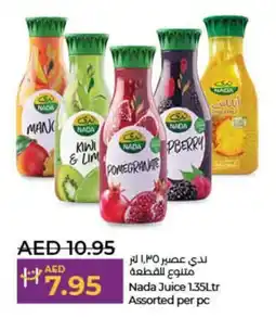 Lulu Hypermarket Nada Juice 1.35Ltr Assorted per pc offer