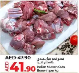 Lulu Hypermarket Indian Mutton Cuts Bone-in per kg offer