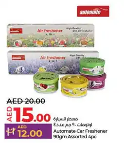 Lulu Hypermarket Automate Car Freshener 90gm Assorted 4pc offer