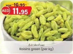 KM Trading Raisins green per kg offer