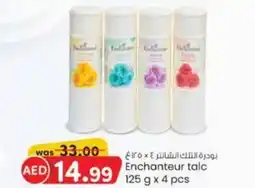 KM Trading Enchanteur talc 125 g x 4 pcs offer