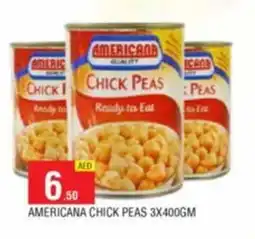 Al Madina AMERICANA CHICK PEAS 3X400GM offer