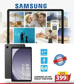 Grand Mall Sharjah SAMSUNG A9 WIF TABLET 4GB/64GB offer