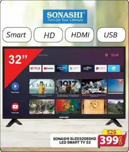 Grand Mall Sharjah SONASHI SLED3208SHD LED SMART TV 32 offer