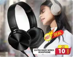 Grand Hyper Market EXTRA BASS WIRED HEADPHONE offer
