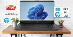 HP 13 LAPTOP 8GB/512GB SSD/15.6"/DOS