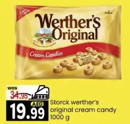KM Trading Storck werther's original cream candy 1000 g offer