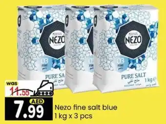 KM Trading Nezo fine salt blue 1 kg x 3 pcs offer