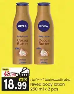 KM Trading Nivea body lotion 250 ml x 2 pcs offer
