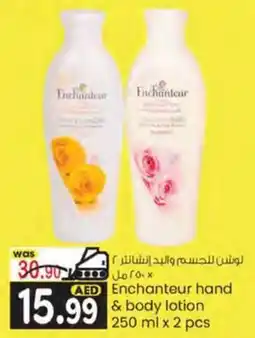 KM Trading Enchanteur hand & body lotion 250 ml x 2 pcs offer
