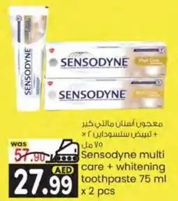 KM Trading Sensodyne multi care+whitening toothpaste 75 ml x 2 pcs offer