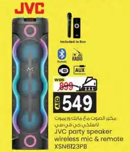 KM Trading JVC party speaker wireless mic & remote XSN6123PB offer