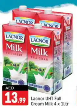 Shaklan Lacnor UHT Full Cream Milk 4 x 1Ltr offer