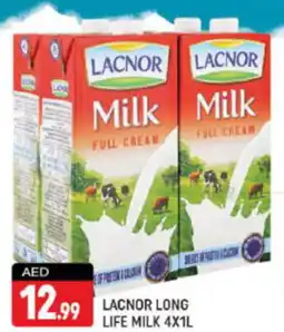 Shaklan LACNOR LONG LIFE MILK 4X1L offer