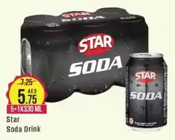 West Zone Supermarket Star Soda Drink 5+1X330 ML offer
