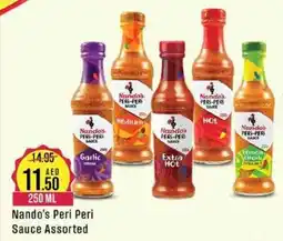 West Zone Supermarket Nando's Peri Peri Sauce Assorted 250 ML offer