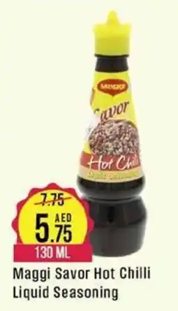 West Zone Supermarket Maggi Savor Hot Chilli Liquid Seasoning 130 ML offer