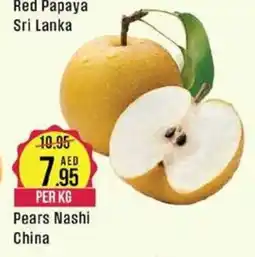 West Zone Supermarket Pears Nashi PER KG offer