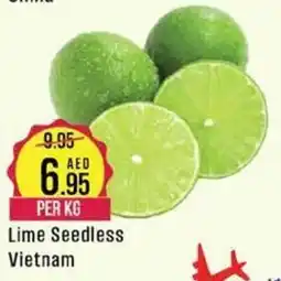 West Zone Supermarket Lime Seedless PER KG offer